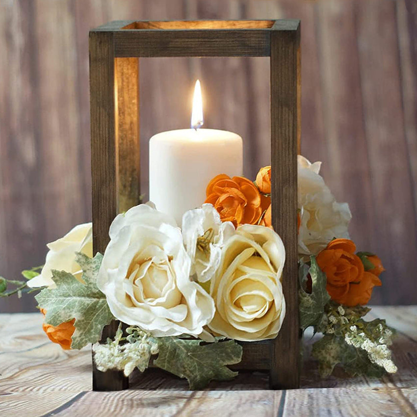 Bulk Artisanal Wood Candle Lanterns Rustic Wedding Centerpieces with Hand Distressed Finishing Multi-Height Adjustable Farmhouse Décor for Fireplace Mantels Barn Weddings Christmas Tablescapes Wholesale