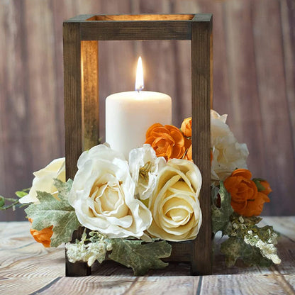 Bulk Artisanal Wood Candle Lanterns Rustic Wedding Centerpieces with Hand Distressed Finishing Multi-Height Adjustable Farmhouse Décor for Fireplace Mantels Barn Weddings Christmas Tablescapes Wholesale