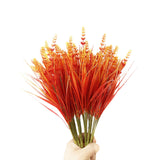 Premium 10 Pack UV Resistant Artificial Lavender Grass High Quality Faux Plants Porch Patio Garden Indoor Outdoor Decor