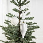 Bulk Christmas Ceramic Hanging Ornaments 3 Shapes Spherical Drop Deer for Xmas Party Decoration
