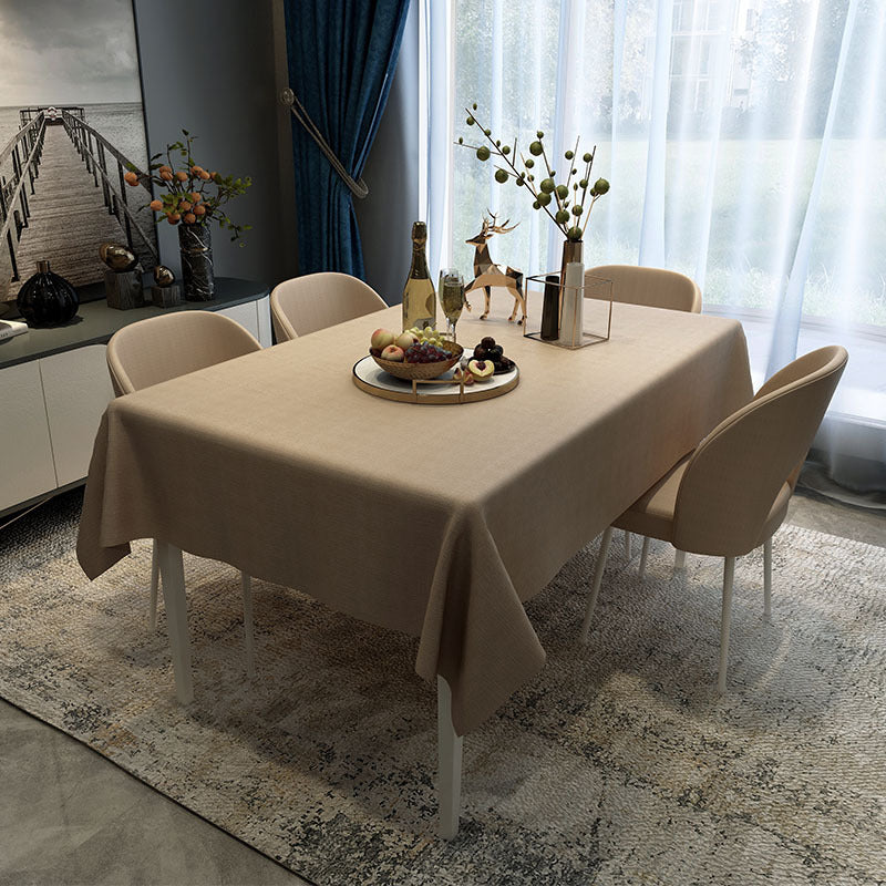 Bulk 2 Pcs Pink Tablecloths for Rectangle Dining Tables Water Proof PVC Table Cover Wholesale