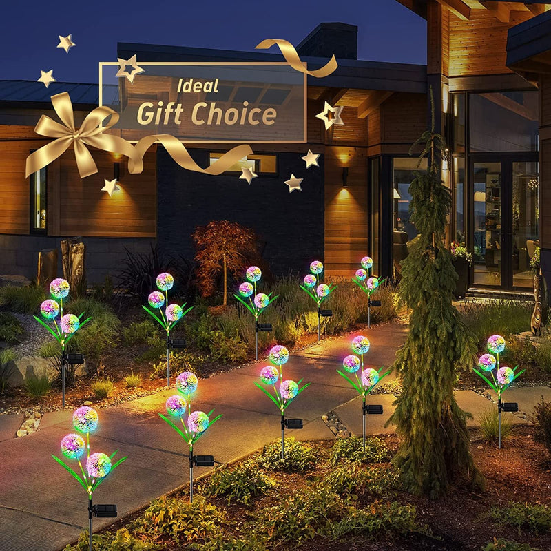 16 Inch Artificial Dandelion Light Solar Plant Outdoor Garden Decoration Bulk Quantity