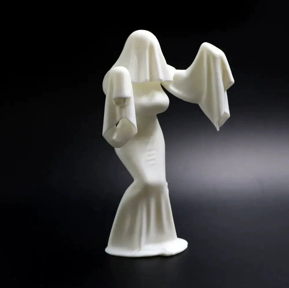 Halloween Ghost Lady Figurine - Creative Desktop Decoration