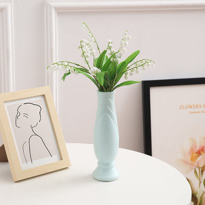 Bulk 2 Pcs Nordic Plastic Vase Tall Conic Floral Vases for Wedding Supplies Home Centerpieces Decor Wholesale