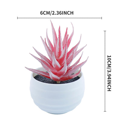 Bulk 2Pcs Succulents Plants 2025 Artificial 2.5 Inch Pots for Boho Bedroom Aesthetic & Office Zen Decor Hypoallergenic Wholesale