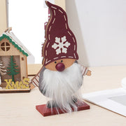 3 Pcs Rustic Swedish Gnome Santa Ornaments for Xmas Party Table Kitchen Decor