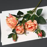 26.4" Premium Silk Artificial Ice Heart Rose – Wedding Floral Decor for Home/Living Room/Hotel