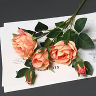 26.4" Premium Silk Artificial Ice Heart Rose – Wedding Floral Decor for Home/Living Room/Hotel