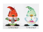 Transparent Christmas Elf Ornament with Pinecone, Holiday Table Decor, Bulk Wholesale Set