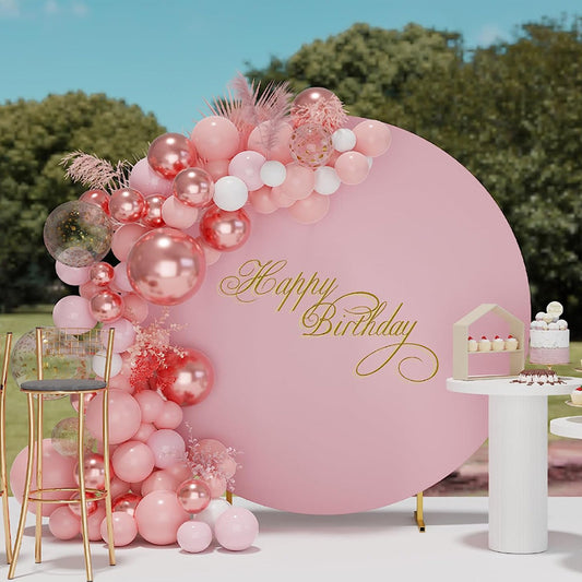 Bulk Round Elasticity Backdrop Cover for Birthday Party Wedding Decorations Wholesale