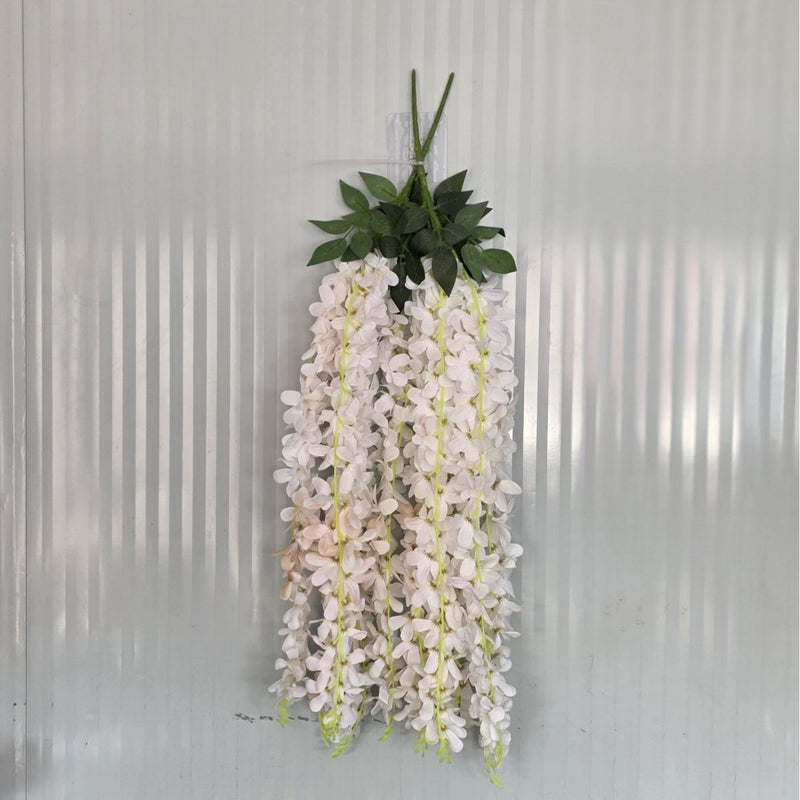 Artificial Wisteria Vine Garland, 33 Inches, Plastic, Indoor/Outdoor Decor for Weddings, Homes, and Events