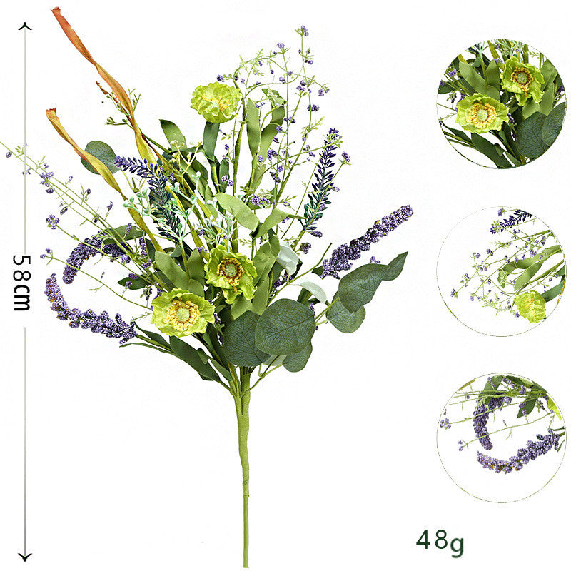 Easter Spring Decor Faux Eucalyptus Money Leaf Stem (23 Inches) - Artificial Greenery for Easter Arrangements & Spring Displays