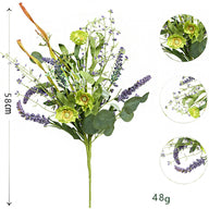 Easter Spring Decor Faux Eucalyptus Money Leaf Stem (23 Inches) - Artificial Greenery for Easter Arrangements & Spring Displays