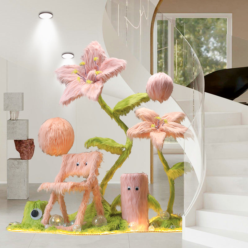 Luxury Artificial Giant Flower Arrangement Bulk for Landscape Mall Office Decoration