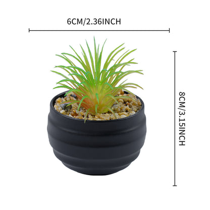 Bulk 2Pcs Succulents Plants 2025 Artificial 2.5 Inch Pots for Boho Bedroom Aesthetic & Office Zen Decor Hypoallergenic Wholesale