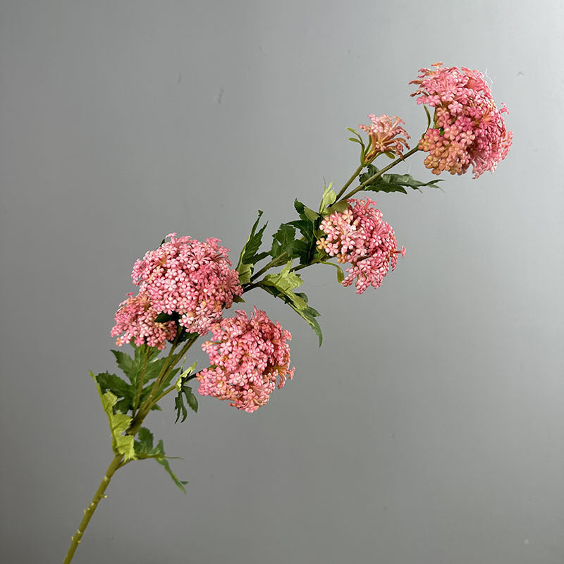 33" Hydrangea Bush with 6 Blooms, Artificial Flower for Weddings, Home Decor, and Events