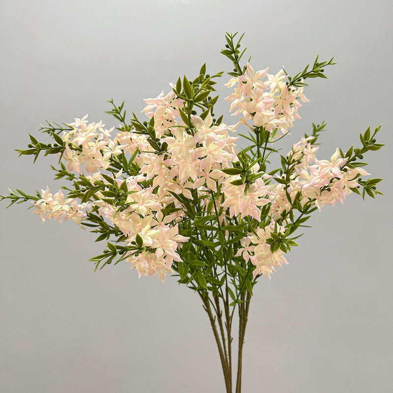 Artificial Lilac Flower Bush, Plastic Faux Lilac Stem 33 in, Rustic Wedding & Home Decor Flowers