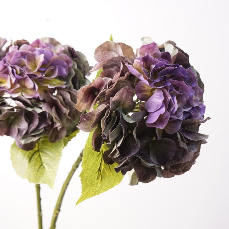 20" Hydrangea Bush, Artificial Silk-Like Flowers for Wedding Decor, Home & Commercial Styling, Single Bush with 24 Blooms
