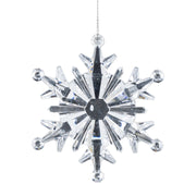 Clear Acrylic Crystal Snowflake Hanging Ornaments for Christmas Tree Decor, Bulk Quantity