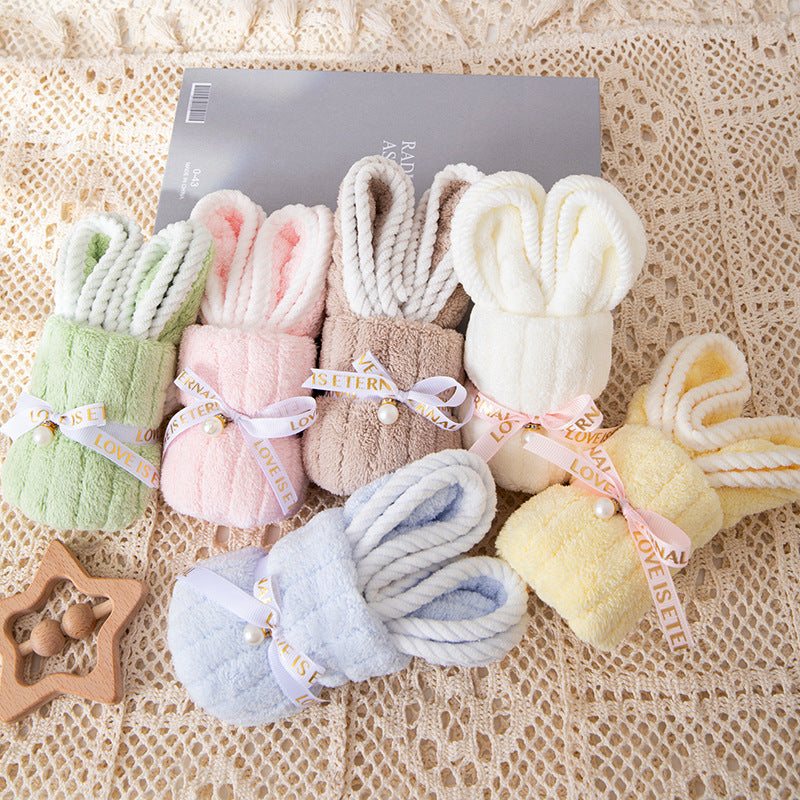 Wedding Favor Cute Bunny Towel - Adorable Gift for Bridal Shower Birthday & Party