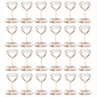 Bulk 24Pcs Gold Table Number Holders Metal Wedding Centerpiece with Secure Clip for Reception Birthday Party Decor Wholesale