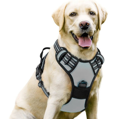 Premium No Pull Dog Harness Oxford Reflective Padding Adjustable Soft Padded Training Walking Hiking Secure Control