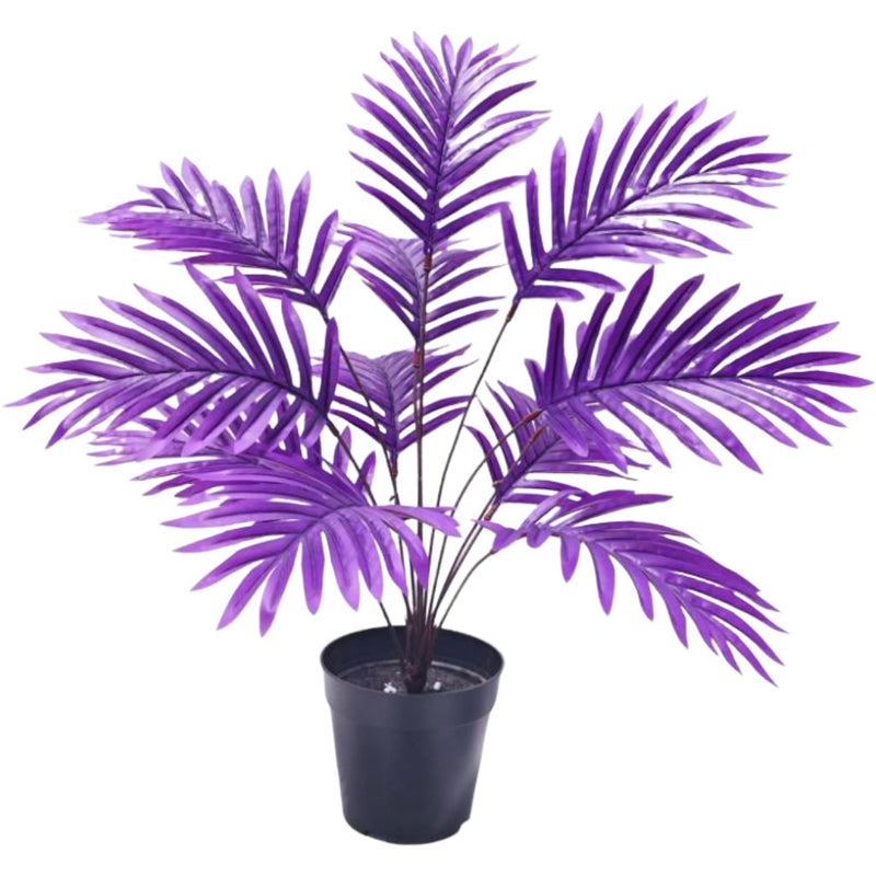 Modern 12-Bloom Artificial Areca Palm Bush, 26 Inches, Indoor/Outdoor Decor