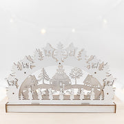Glow Nativity Scene Ornament Bulk Set for Home Tabletop Mantel Decor Artificial