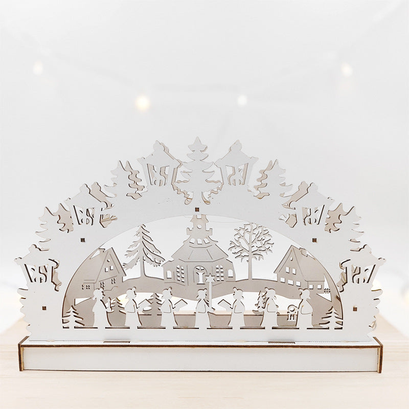 Glow Nativity Scene Ornament Bulk Set for Home Tabletop Mantel Decor Artificial