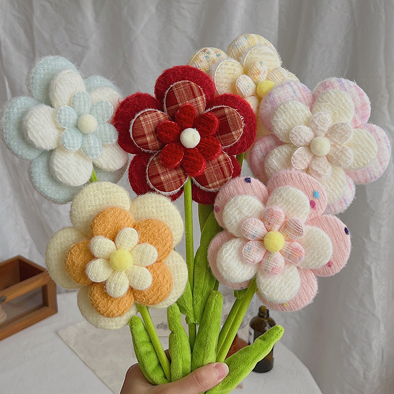 Single Stem Artificial Wildflower, 10-Pack, 15" Tall, Faux Silk Fabric, for Weddings, Events, and Home Decor