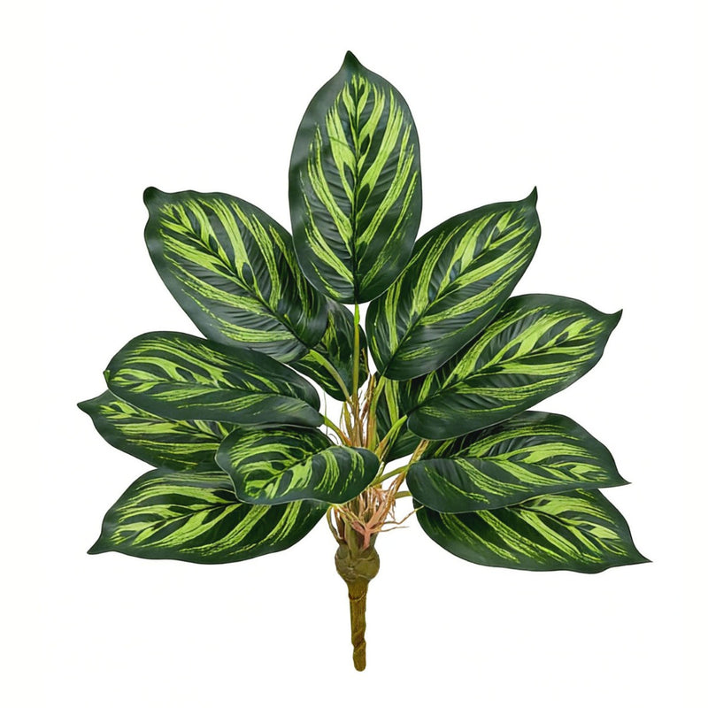 17" Artificial Traveler's Palm Bush with 12 Leaves, Indoor/Outdoor Decor, Wedding, Event, and Home Styling
