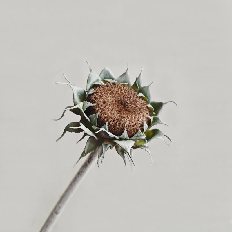 Artificial Sunflower Single Stem with Bud, Plastic & Faux Silk Fabric, Wedding Centerpiece, Bulk Faux Flowers