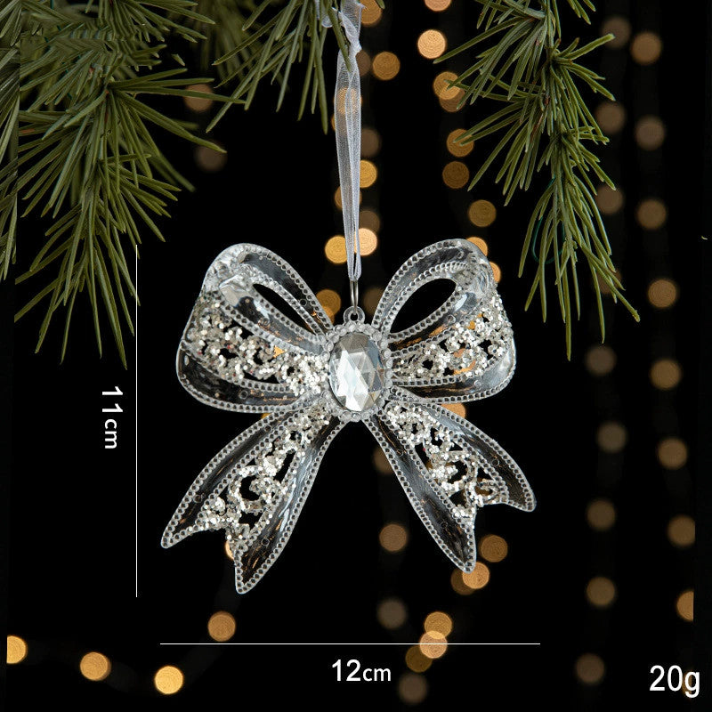 Crystal Christmas Tree Ornaments  Decorations for Luxury Holiday Scene Setup