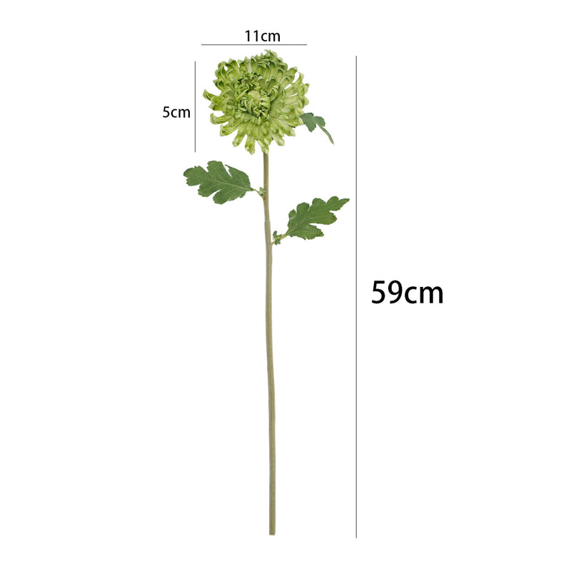 Artificial Cactus Daisy Single Stem, Vintage Autumn Tone PU Faux Flower, 23 in, for Home, Wedding & Display