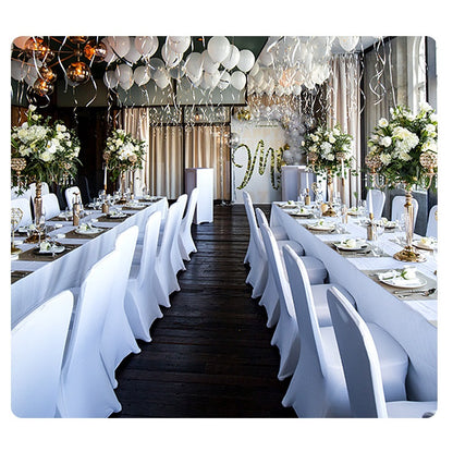 Bulk 2 PCS Stretch Spandex Chair Covers for Wedding Party Home Dining Decor Wholesale