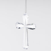 Acrylic Transparent Cross Hanging Ornaments Christmas Decorations Bulk for Xmas Party