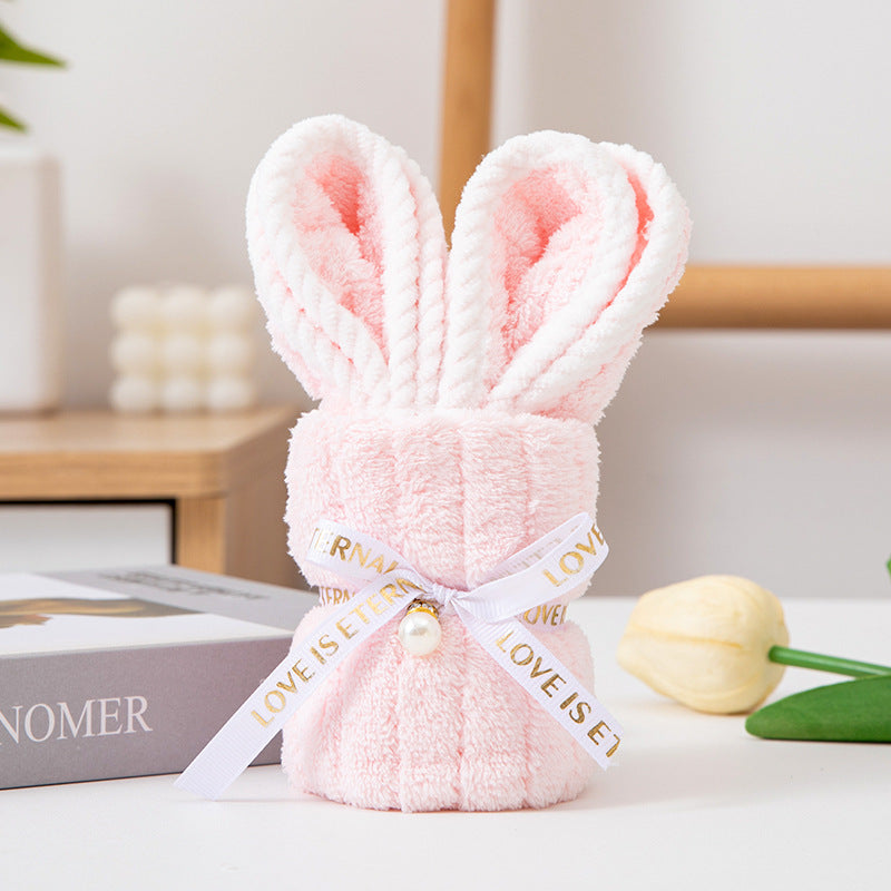 Wedding Favor Cute Bunny Towel - Adorable Gift for Bridal Shower Birthday & Party