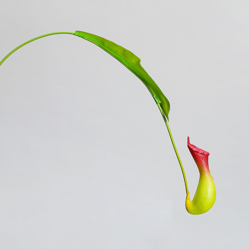 Artificial Trailing Pitcher Plant Vine, 30" Long, Realistic Plastic Green, Orange, or Purple, for Home Decor, Weddings, and Events