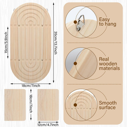 Bulk 15 Pcs Arch Candle Holders Boho Wooden Hanging Wall Shelves For Living Room Classroom Office Nursery Wall Decor Home Decor Wholesale