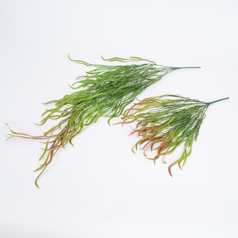 Artificial Dragon Grass Vine, 35" Long, Plastic Green Foliage for Home Decor, Wedding, and Event Styling