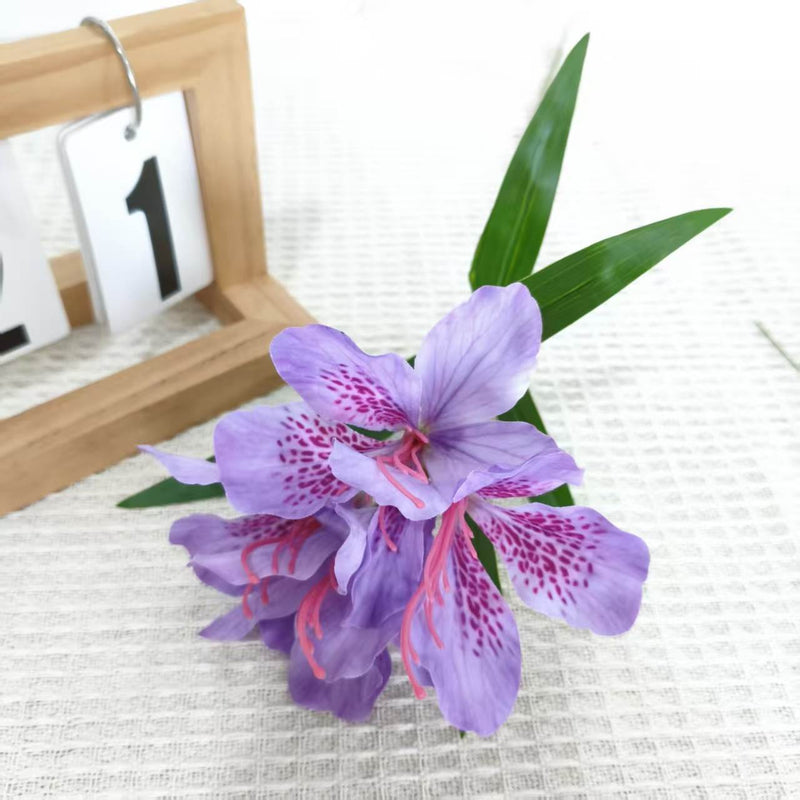 Artificial Azalea Bush with 3 Blooms, 27.5 Inches, Silk-Like Fabric, Perfect for Weddings, Events, and Home Decor