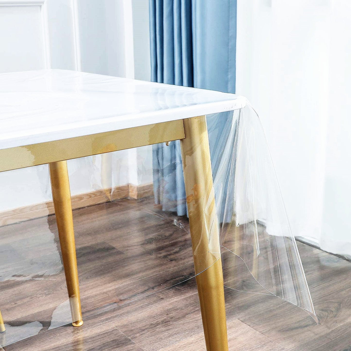 Bulk 55 x 78 Inch PVC Rectangle Tablecloth 100% Waterproof Table Cloth Protector Wholesale