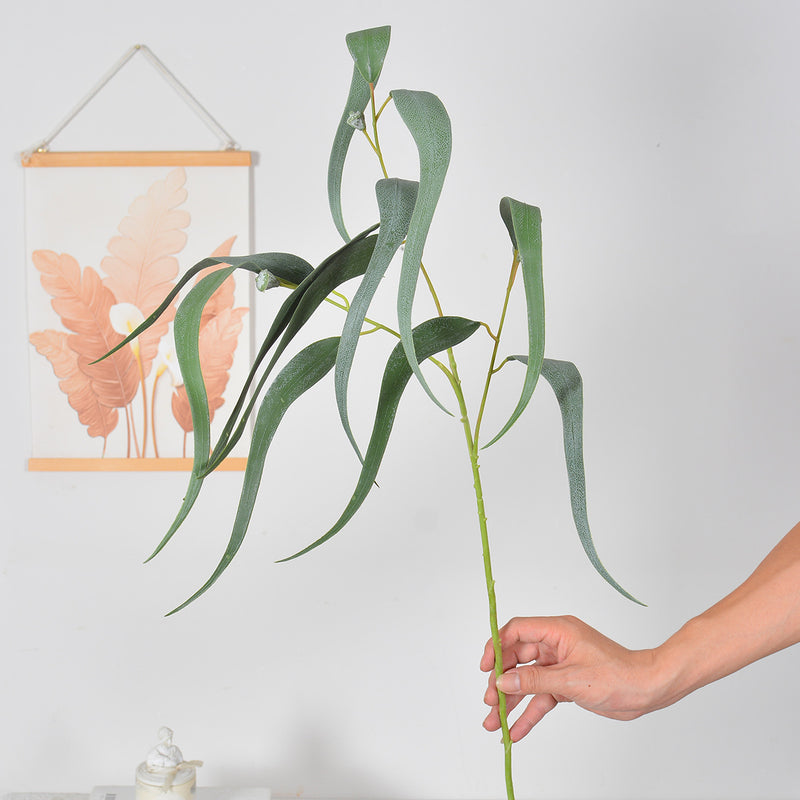 Eucalyptus and Fern Bush Artificial Flowers, 27" Tall, Perfect for Weddings, Home Decor, and Events