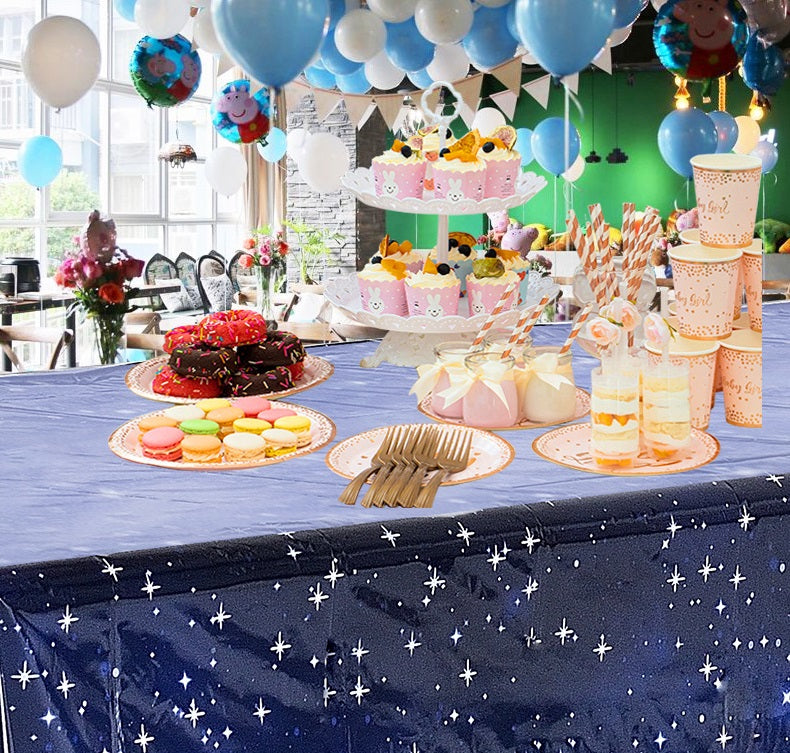 Bulk 2 Pack Disposable Waterproof Tablecloth for Party Birthday Decorations Wholesale