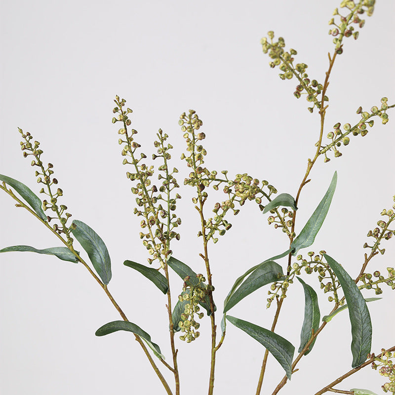 Artificial Long-Stem Salty Berry Bush, 43 Inches, PVC Indoor Wedding and Home Decor
