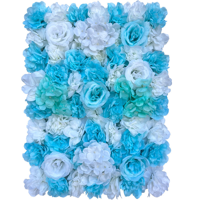 12 Inch Artificial Rose Hydrangea Peony Flower Wall Mat Backdrop 12 Pcs UV Protected Wedding Decor