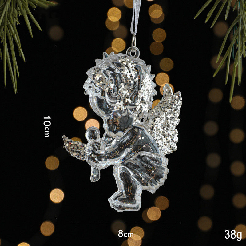 Crystal Christmas Tree Ornaments  Decorations for Luxury Holiday Scene Setup