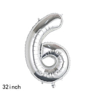 Bulk 32 Inch Foil Number Balloon for Birthday Party Decoration Graduation Celebration Holiday Accessory Decor Wholesale