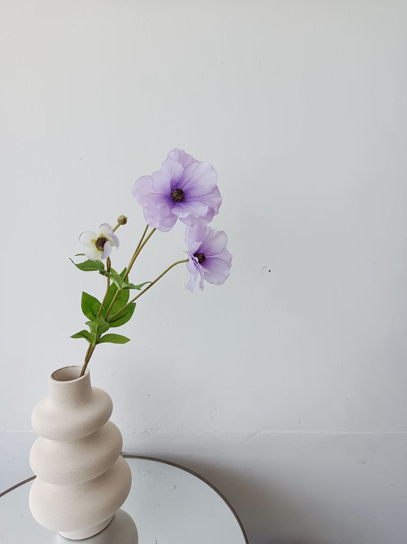 19 Inch Butterfly Ranunculus Stems 10 Pcs Silk Artificial Flowers Bulk