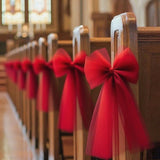 Bridal Shower Chair Tulle Draping - 9.8ft x 29.5in Wedding Party Decor Fabric Romantic Chair & Arch Backdrop